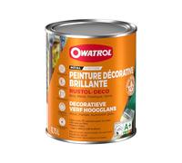 OWATROL-RUSTOL DECO BRILLANT-Peinture antirouille décorative-Rouge sécurité (RAL 3001)-0.75 litre
