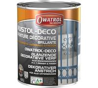 Owatrol Rustol Déco - Peinture de Finition antirouille Tous Supports 0,75 L, Blanc Pur - RAL 9010