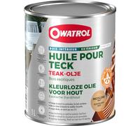 OWATROL - TEAK-OLJE - Huile pour Teck - Protège et Nourrit les Bois Exotiques - 1,0 L