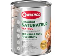 OWATROL - TEXTROL - Incolore - Saturateur Bois Extérieur à Base d'Huiles Naturelles Végétales pour Chalets Barrières Abris de Jardin Bardages Bois Extérieur - Huile Terrasse Bois - 1 L