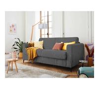 Owen - canapé lit 3 places convertible express couchage quotidien 140 cm matelas 12 cm en