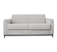 Owen - canapé lit 3 places convertible express couchage quotidien 140 cm matelas 12 cm en velours côtelé - Gris clair