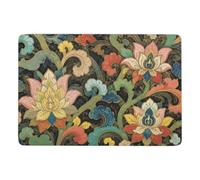 Owen Jones Chinese Floral Pattern Tapis 150 x 100 cm, Doux et Antidérapant | Tapis intérieur doux avec dos à points PVC antidérapants; se place facilement près du lit ou du canapé; pour chambre et salon