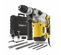 owerplus Perceuse à Percussion Électrique POWX11721-4 en 1 : Perçage, Perçage à Percussion, Burinage et Rotation du Burin, Perceuse Filaire de 1200 W et 5 J, SDS plus, 6 Accessoires