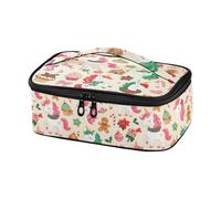 OWFKAY Boîte à déjeuner pour homme et femme, petite boîte à déjeuner isotherme portable avec poignée pour le travail, l'école, le pique-nique en plein air + motif licornes