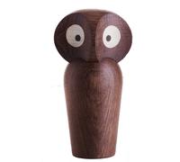 Owl Hibou Figure en bois fumé grand Architectmade - 5700010900363