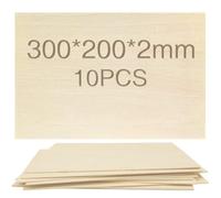 OWLKELA 10pcs Contreplaqué 300 x 200 x 2mm, DIY | Planche de Bois Modèle Avion, Plaque Bois pour Bricolage, Artisanat, Projets Créatifs, Maquettes et Modélisme