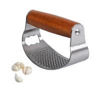 OWLMATE Presse Ail Inox à Bascule Professionnel Manuel pour Écraser L'Ail En Cuisine (Avec Décapsuleur)