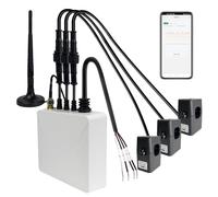 OWON Moniteur d'énergie domestique intelligent WiFi triphasé, Pince Ampèremétrique triphasée avec 3 Capteurs de Niveau de Circuit 300 A, Moniteur d'électricité en Temps Réel