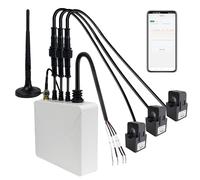 OWON Moniteur d'énergie domestique intelligent WiFi triphasé, Pince Ampèremétrique triphasée avec 3 Capteurs de Niveau de Circuit 200 A, Moniteur d'électricité en Temps Réel