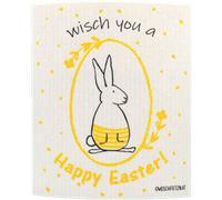 OWOSCHFETZN Lingette Éponge "Happy Easter Bunny Fanny" - Orange
