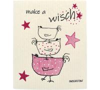 OWOSCHFETZN Lingette Éponge "Poule Berta - Make a Wisch" - Rose
