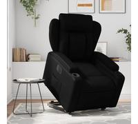 Owoxanthellate Fauteuil de relaxation avec aide au relèvement électrique, noir, en cuir synthétique, 77 x 94,5 x 100 cm, dossier réglable à 135 °, confortable pour salon, chambre à coucher, bureau