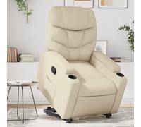 Owoxanthellate Fauteuil de relaxation avec aide au relèvement, en cuir synthétique, réglable, 74 x 89 x 100 cm, fonction de couchage confortable jusqu'à 135 °, design moderne pour salon, chambre à