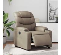 Owoxanthellate Fauteuil de relaxation électrique en cuir synthétique marron cappuccino avec fonction couchage 135° 75,5 x 93 x 99 cm Design moderne pour salon, maison, bureau