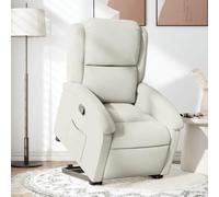 Owoxanthellate Fauteuil relax avec aide au relèvement, en velours crème, électrique, réglable, 71 x 86,5 x 99,5 cm, compact, avec fonction allongée, pour salon, chambre à coucher et bureau