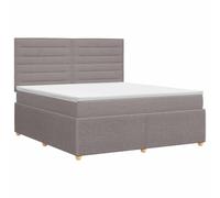 Owoxanthellate Lit à sommier tapissier 140 x 190 cm avec matelas à ressorts | Ensemble de lit double complet pour la chambre à coucher avec matelas à ressorts confortable, surmatelas et tête de lit