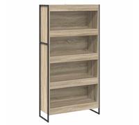 Owoxanthellate Lot de 2 bibliothèques Sonoma - 80 x 30 x 155 cm - En bois et acier - Design industriel - Séparateur de pièce avec 6 compartiments - Pour salon et bureau