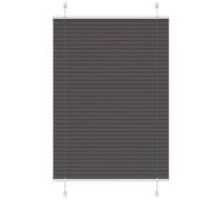Owoxanthellate Store plissé noir - 100 x 100 cm - Sans perçage - Klemmfix - Store occultant - Avec 99,4 cm de largeur du tissu - 100 % polyester - Design moderne pour salon, chambre à coucher, bureau