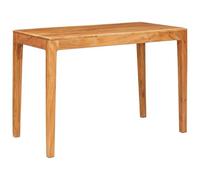 Owoxanthellate Table à manger marron 110 x 55 x 76 cm en bois massif d'acacia - Table de cuisine rectangulaire moderne pour salle à manger et salon - Table élégante en bois avec finition laquée