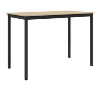 Owoxanthellate Table mange-debout rectangulaire en bois et métal 150 x 80 x | Design moderne pour la cuisine et la salle à manger avec surface facile d'entretien et structure en métal robuste pour des