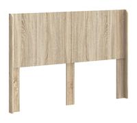 Owoxanthellate Tête de lit PB - 166,5 x 7 x 100 cm - En bois - Pour lit double - Montage sur cadre de lit avec design à lattes verticales - Tête de lit à angle droit - Pour chambre à coucher - Marron