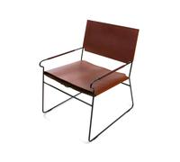 OX Denmarq Fauteuil Next Rest cuir cognac. support noir