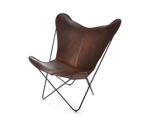 OX Denmarq Fauteuil Papillon. structure noire moka