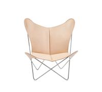 OX Denmarq Fauteuil papillon Trifolium cuir nature