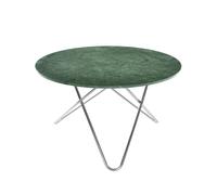 OX Denmarq Table à manger Big O Table marbre indien. structure en acier inoxydable