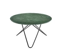 OX Denmarq Table à manger Big O Table marbre indien. structure noire