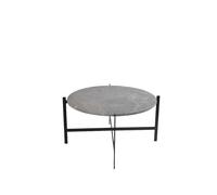 OX Denmarq Table basse Deck Marbre gris. support noir
