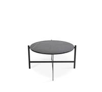 OX Denmarq Table basse Deck marbre noir. support noir