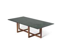 OX Denmarq Table basse Ninety 60x120 cm. dessous en chêne fumé Marbre vert
