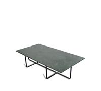 OX Denmarq Table basse rectangulaire Ninety marbre indien. support noir