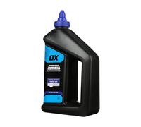 OX Pro Recharge Craie Bleue 1,1 kg - Cordeau Traceur, Toutes Surfaces | Craie Bleue Temporaire | Bouchon Étanche Anti-Agglomération | Compatible Tous Cordeaux Traceurs