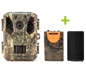 OXE Gepard II piège photo, détecteur de chasse et panneau solaire + carte SD 32GB, 6 piles et livraison E