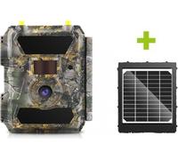 OXE Panther 4G piège photo et panneau solaire + carte SD 32GB, SIM, 12 batteries et livraison E