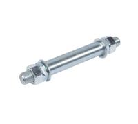 Oxeo Axe pour Roue de brouette 20mm pour ref 760189 - Acier galvanisé - Longueur 150mm - Largeur moyeu 90mm - pour Roues de brouette