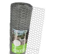 Grillage à poule 30 mètres Hauteur 1m - En acier galvanisé - Maille hexagonale 25x13mm - Filet de clôture pour poulailler