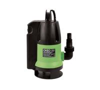 Oxeo Pompe vide cave flotteur integré - Pompe d'évacuation eaux chargées - 550W - H refoulement 7m - Pompe à eau immergé automatique, Noir, polypropylène