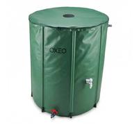 Oxeo Réservoir récupérateur eaux de Pluie 300 litres cuve Souple PVC armé - Pliable - avec Robinet et Soupape de Décharge - Filtre
