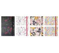 OXFORD, 1 Agenda de Poche Féminin - Grille Semainier - Couverture Rigide - Collection FLOWERS - Août 2026 à Août 2027 - Format 10 x 15 cm - Visuels Aléatoires