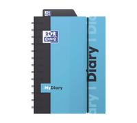 Oxford - 1 Agenda Journalier Design Student - Visuel Turquoise - Compatible avec Smartphone - Septembre 2026 à Septembre 2027 - Format 12 x 18 cm
