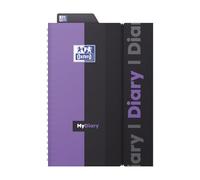 OXFORD - 1 Agenda Semainier Design Student - Visuel Violet - Compatible avec Smartphone - Septembre 2026 à Septembre 2027 - Format 15 x 21 cm