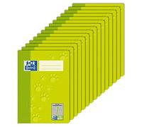 Oxford 100050406 Lot de 15 cahiers d'exercices 16 feuilles 90 g/m² Vert clair Format A5