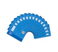Oxford 100050407 Lot de 15 cahiers lignés pour exercices 16 feuilles 90 g/m² leu Format A5