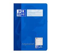 OXFORD 100057951 Lot de 10 cahiers de tâches scolaires Format A5 48 pages Papier 90 g/m² Bleu/violet