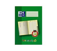 OXFORD 100059868 Lot de 10 cahiers de dictionnaire 2 W A5 avec intercalaires Vert