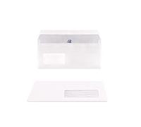 Oxford 100103440 Boîte de 500 Enveloppes auto-adhésives format 110 x 220 mm à fenêtre format 35 x 100 mm Blanc